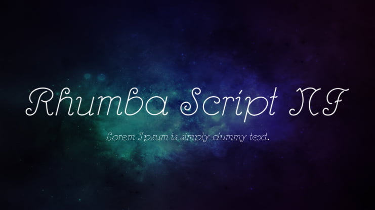 Rhumba Script NF Font