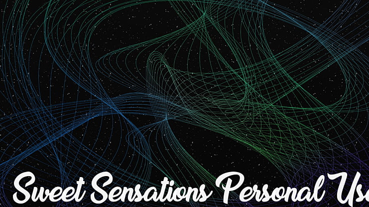 Sweet Sensations Personal Use Font