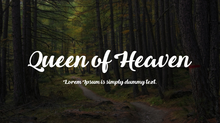Queen of Heaven Font
