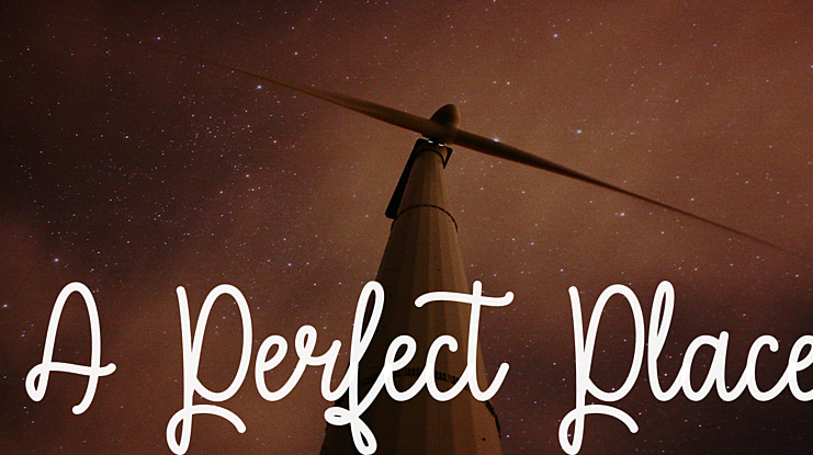 A Perfect Place Font