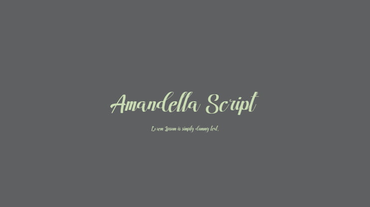 Amandella Script Font