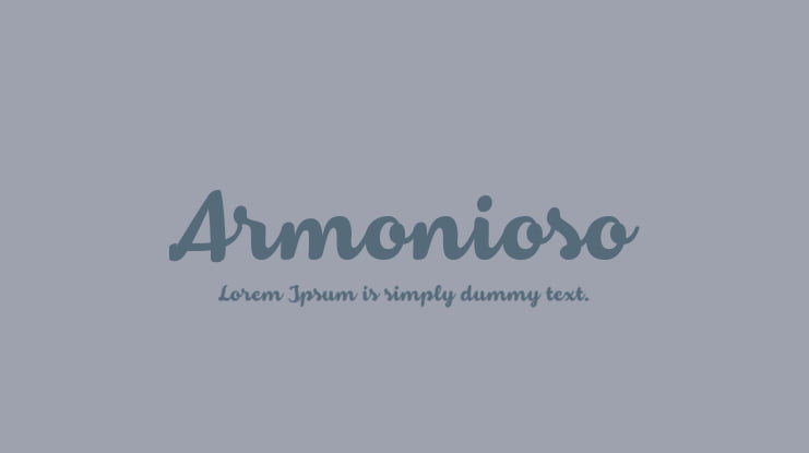 Armonioso Font