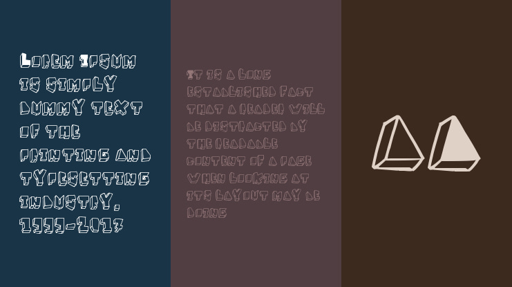 Balok-Balok Tak Sempurna Font