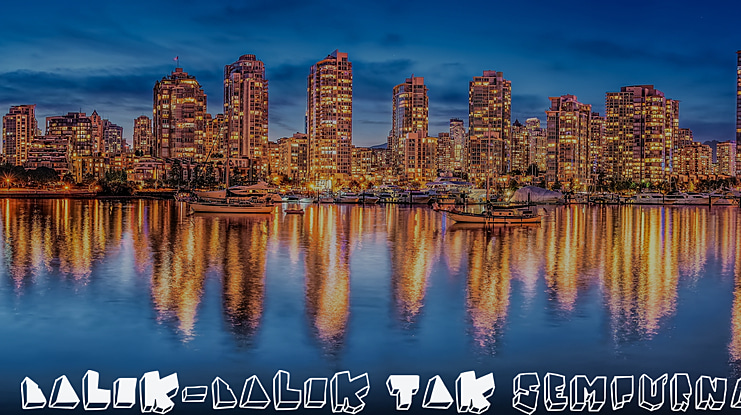 Balok-Balok Tak Sempurna Font