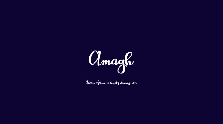 Amagh Font