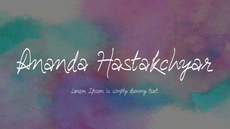 Ananda Hastakchyar Font