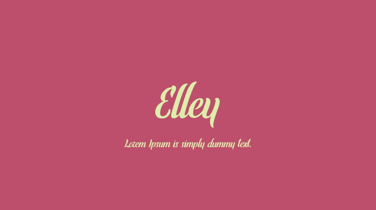 Elley Font
