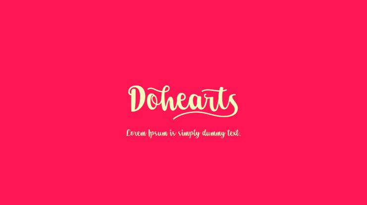 Dohearts Font Family