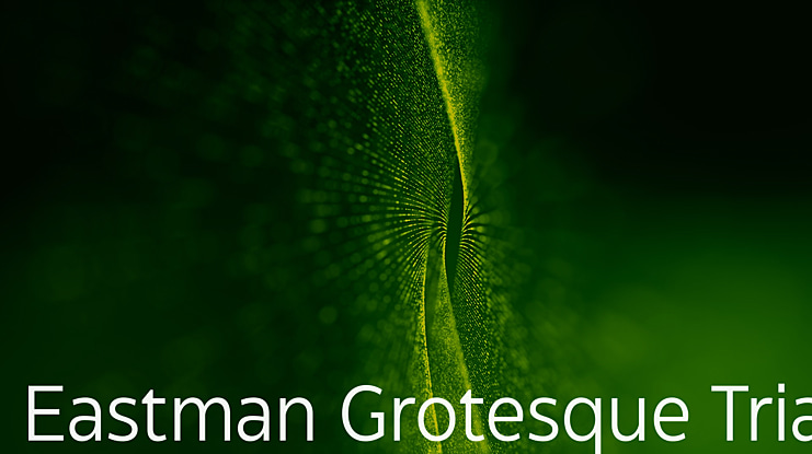 Eastman Grotesque Trial Font Family