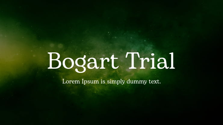 Bogart Trial Font Family