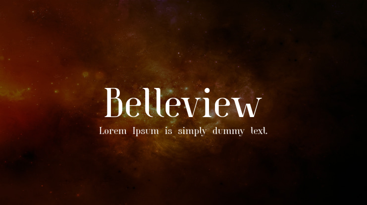 Belleview Font