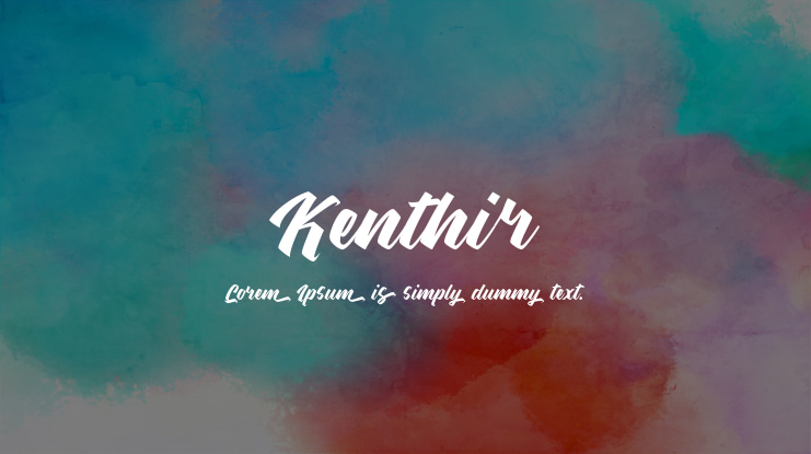 Kenthir Font Family