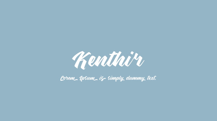 Kenthir Font Family