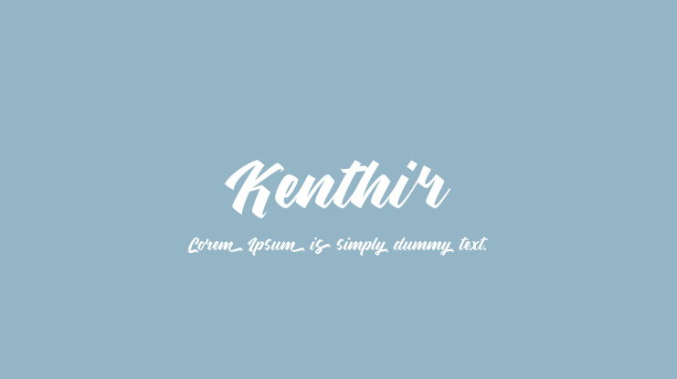 Kenthir Font Family