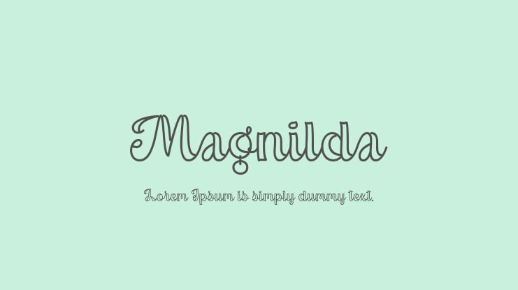 Magnilda Font