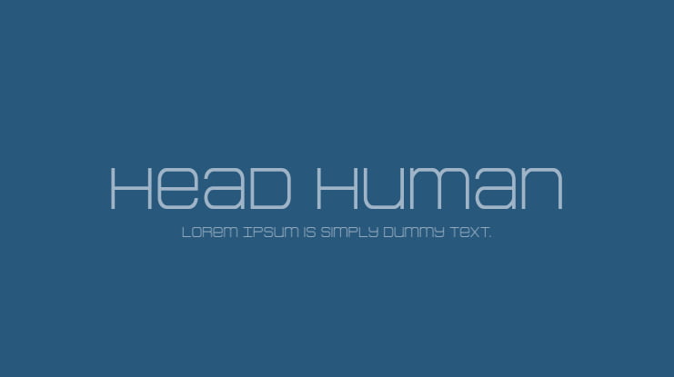 Head Human Font Family
