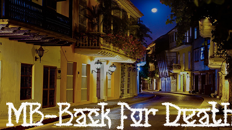 MB Back for Death Font