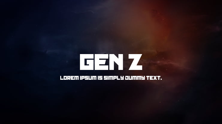 Gen Z Font Family