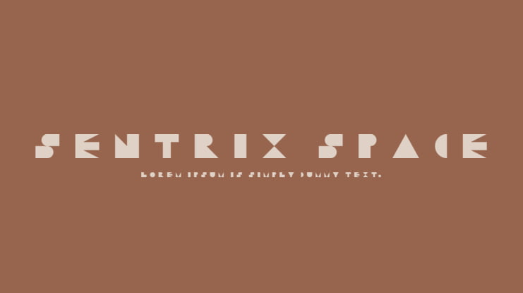 Sentrix Space Font Family
