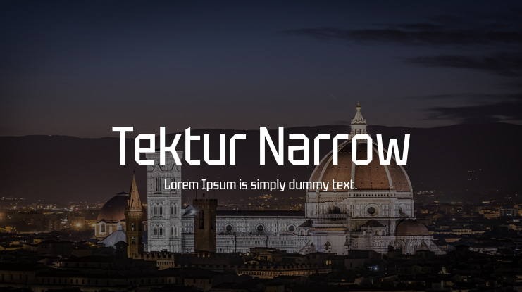 Tektur Narrow Font Family