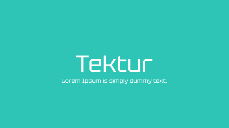 Tektur Font Family