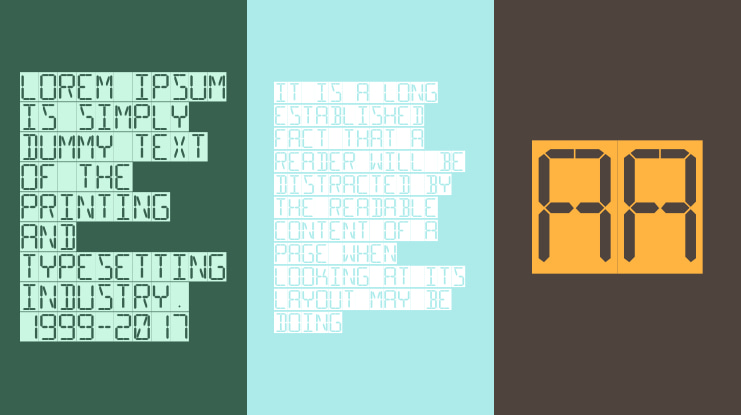 16 Segments Font Family