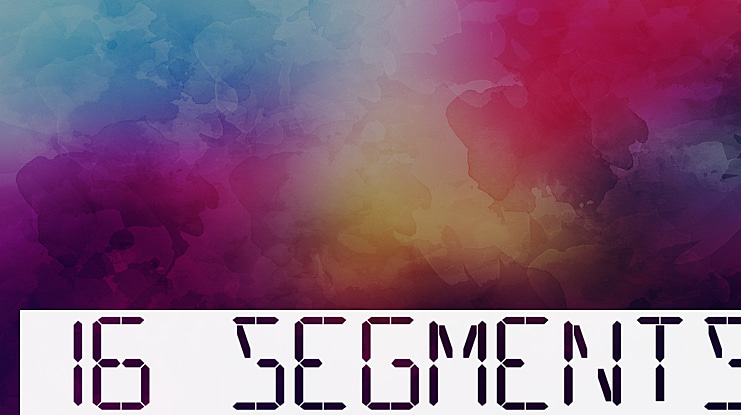 16 Segments Font Family