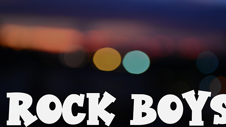 Rock Boys Font