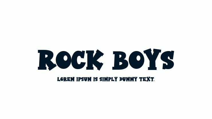 Rock Boys Font