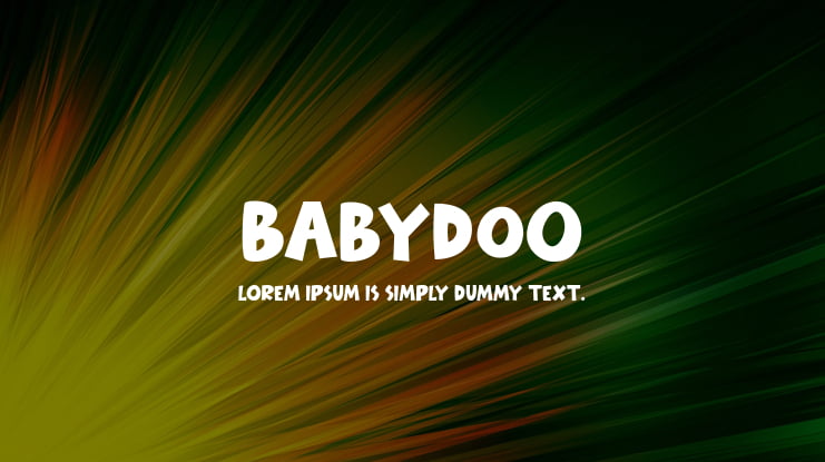Babydoo Font Family