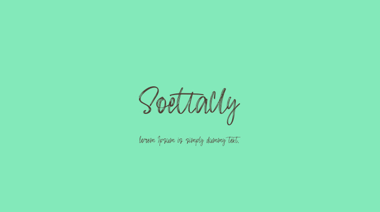Soettally Font