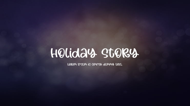 Holiday Story Font