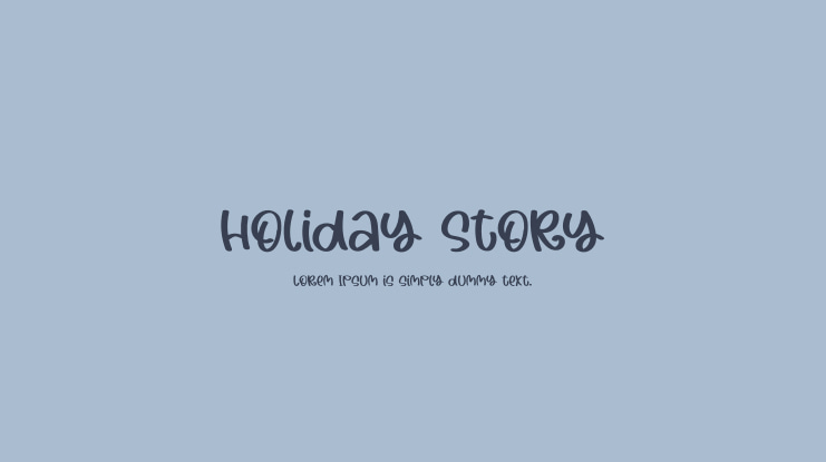 Holiday Story Font