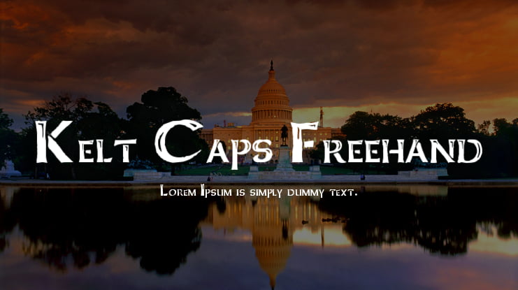Kelt Caps Freehand Font