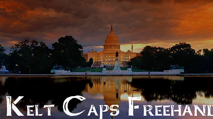 Kelt Caps Freehand Font