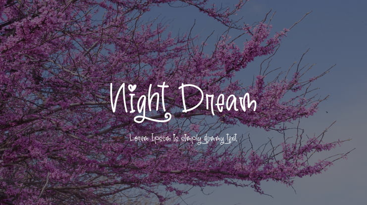 Night Dream Font