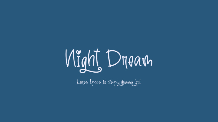 Night Dream Font
