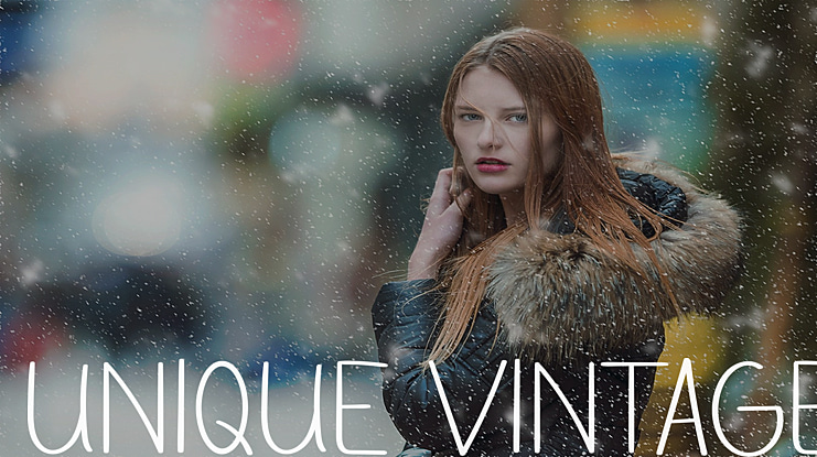 UNIQUE  VINTAGE Font