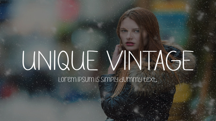 UNIQUE  VINTAGE Font
