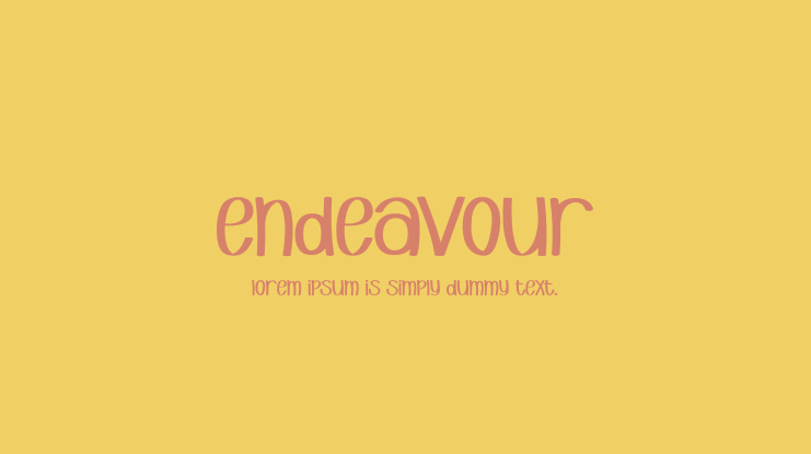 Endeavour Font