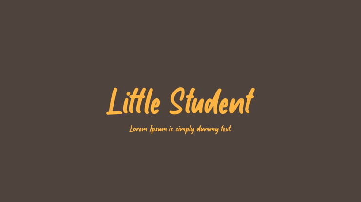 Little Student Font