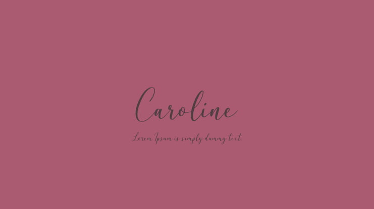 Caroline Font