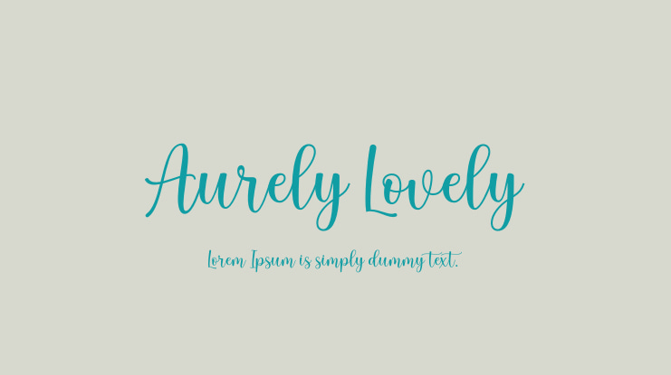 Aurely Lovely Font Family