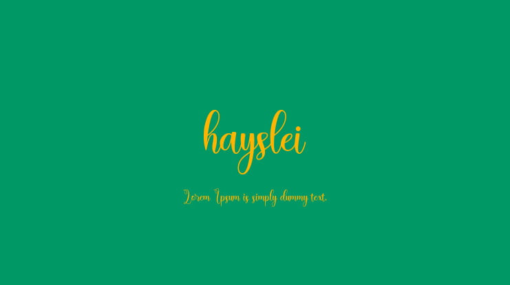 hayslei Font