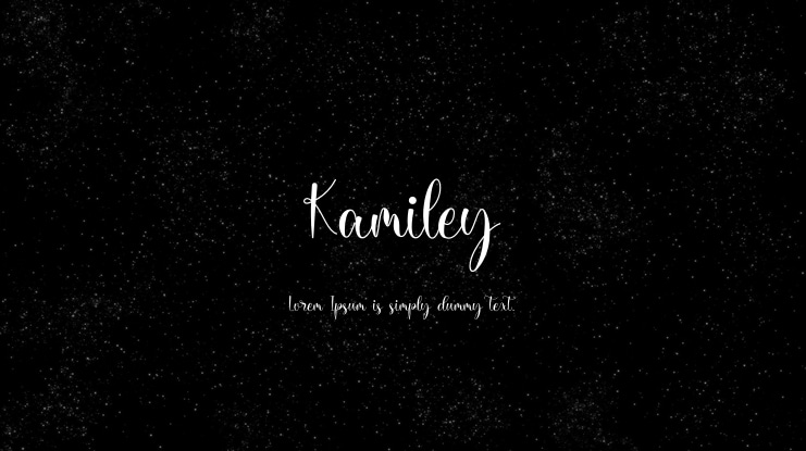 Kamiley Font