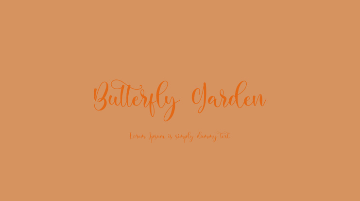 Butterfly Garden Font