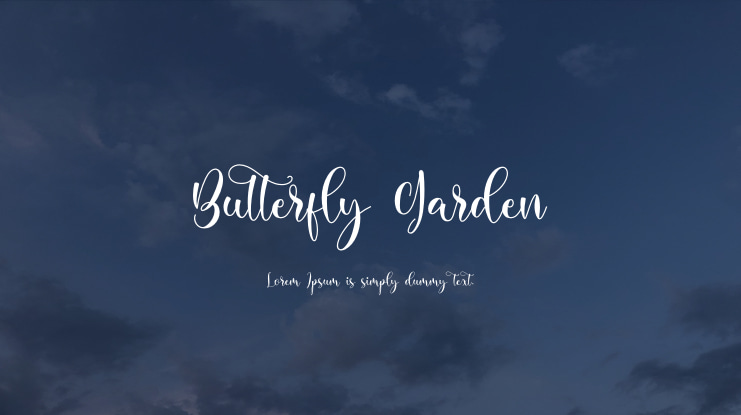 Butterfly Garden Font