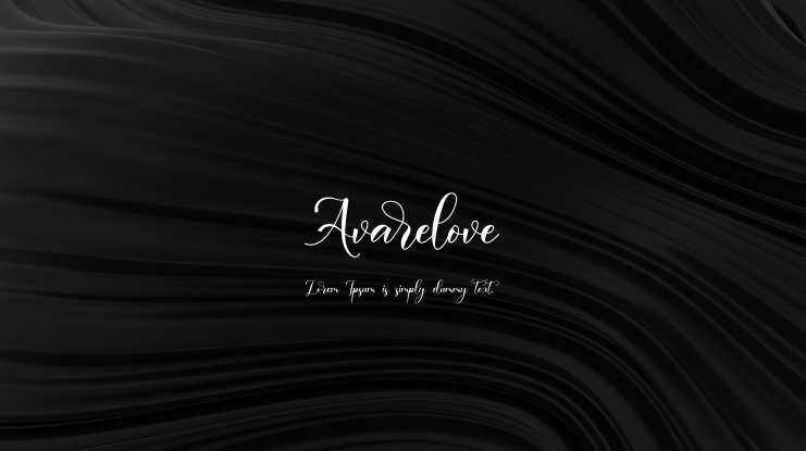 Avarelove Font
