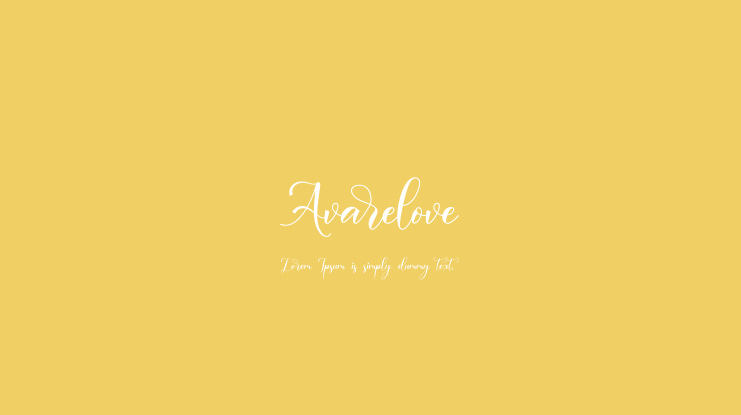 Avarelove Font