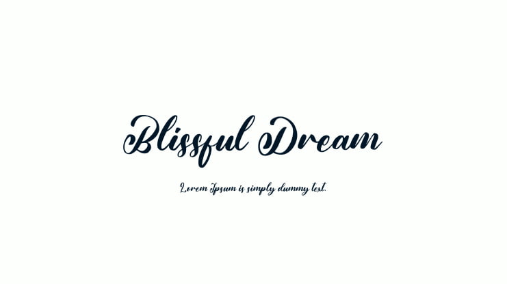 Blissful Dream Font